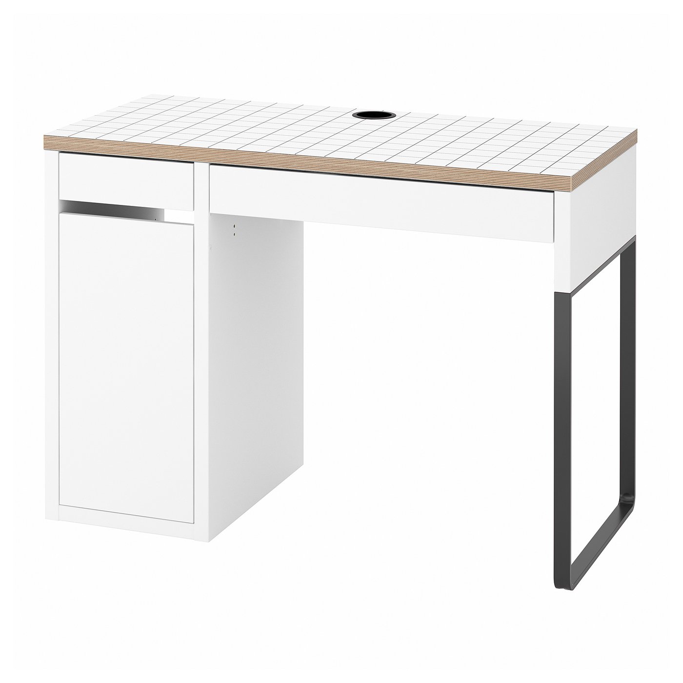 MICKE Scrivania, bianco/antracite, 105x50 cm - IKEA Svizzera