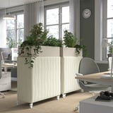 MITTZON Fioriera acustica con rotelle, Gunnared beige, 100x42x123 cm