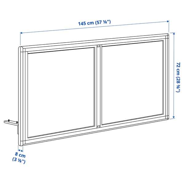 MITTZON Schermo acustico per scrivania, Gunnared beige, 145x72 cm