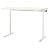 MITTZON Scrivania regolabile in altezza, elettrico bianco, 160x80 cm