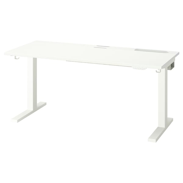 MITTZON Scrivania regolabile in altezza, elettrico bianco, 140x60 cm