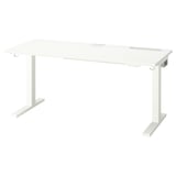 MITTZON Scrivania regolabile in altezza, elettrico bianco, 140x60 cm