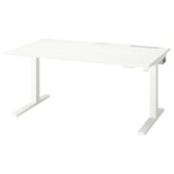 MITTZON Scrivania regolabile in altezza, elettrico bianco, 140x80 cm