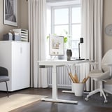 MITTZON Scrivania regolabile in altezza, elettrico bianco, 140x80 cm
