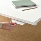 MITTZON Scrivania regolabile in altezza, elettrico bianco, 140x80 cm