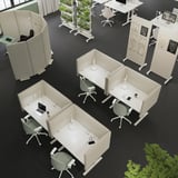 MITTZON Scrivania regolabile in altezza, elettrico bianco, 120x60 cm