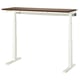 MITTZON Scrivania regolabile in altezza, elettrico impiallacciatura di noce/bianco, 140x60 cm