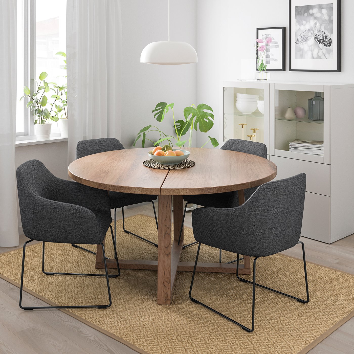 MÖRBYLÅNGA Tavolo, impiallacciatura di rovere mordente marrone, 145 cm -  IKEA Svizzera