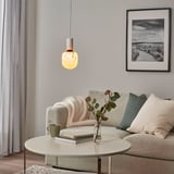 MOLNART Lampadina a LED E27 240 lumen, tubolare vetro bianco/trasparente, 120 mm