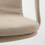 MULLFJÄLLET Sedia per riunioni con rotelle, Naggen beige