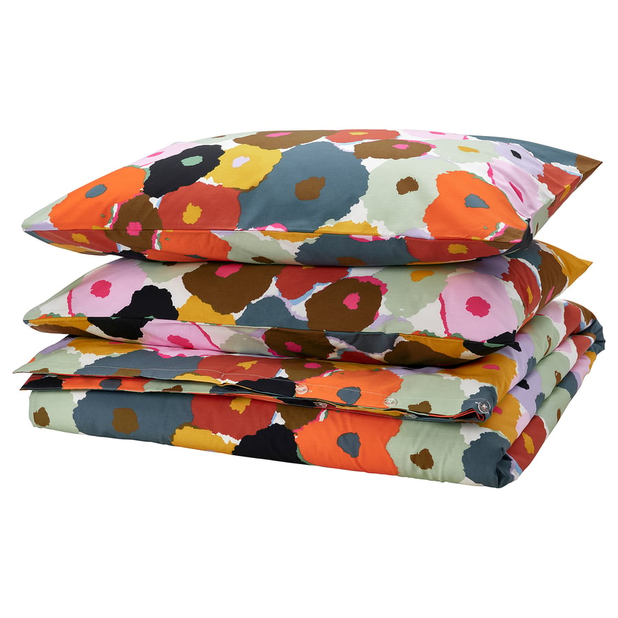 Studio Art Set Copripiumino Singolo Arcobaleno - 135x200 Cm + Federa 50x75 Cm, Cotone E Poliestere, Multicolore