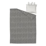 NATTHÄGER Copripiumino e federa, nero bianco/zebra, 150x200/50x60 cm