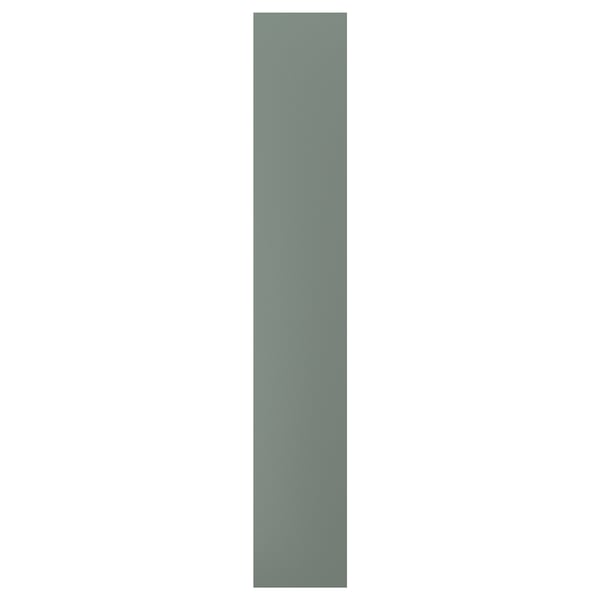 NICKEBO Rivestimento laterale, opaco grigio-verde, 39x240 cm
