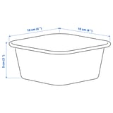NOJIG Portaoggetti, plastica/beige, 10x10x5 cm