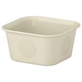 NOJIG Portaoggetti, plastica/beige, 10x10x5 cm