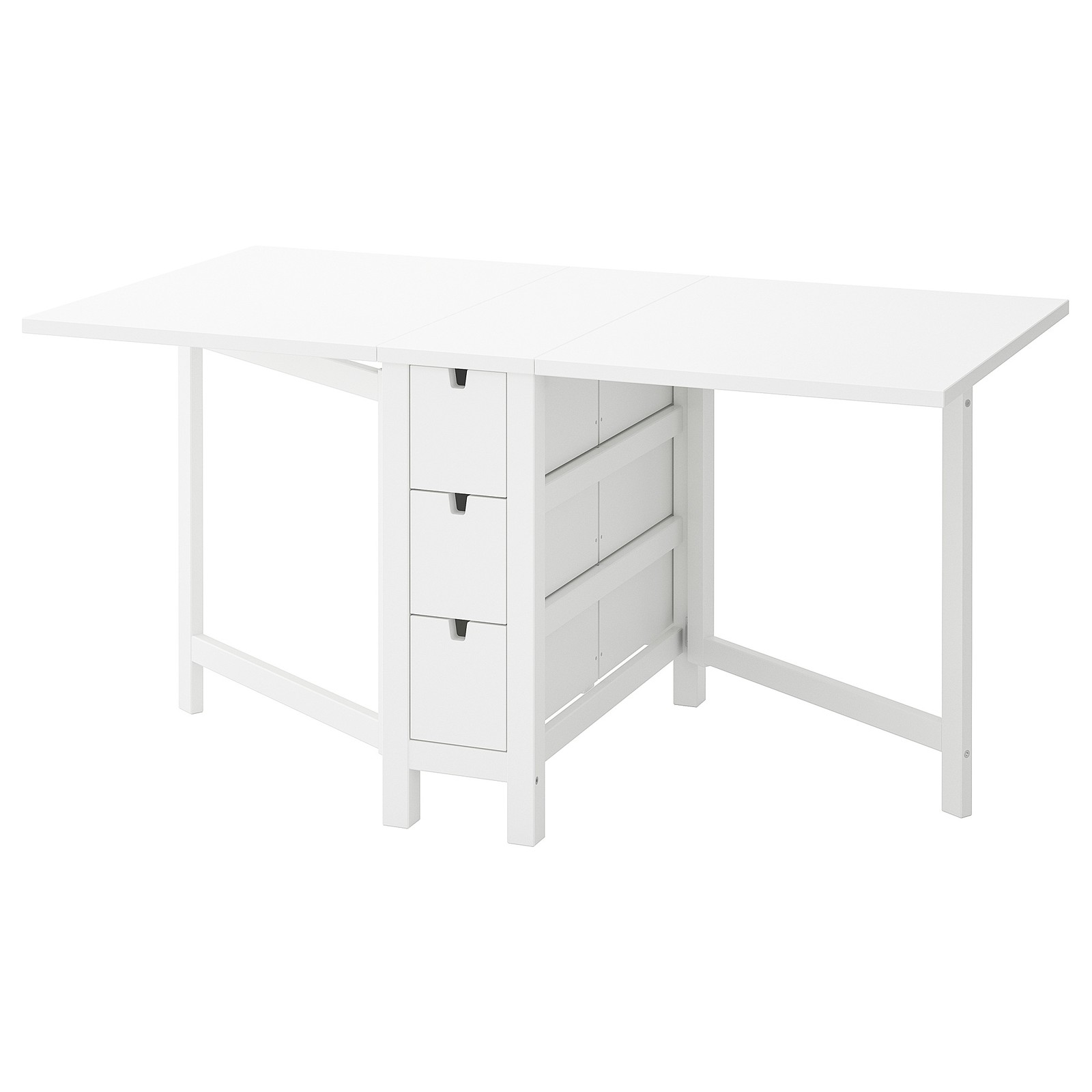 NORDEN Tavolo a ribalta, bianco, 26/89/152x80 cm - IKEA ...