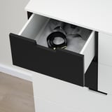 NORDLI Cassettiera con 7 cassetti, bianco/antracite, 80x122 cm