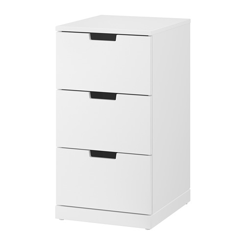 NORDLI Cassettiera con 3 cassetti bianco IKEA