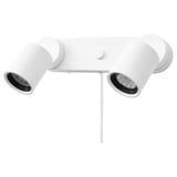 NYMÅNE Lampada da parete doppia, bianco