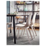 ODGER Sedia, bianco/beige