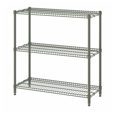 OMAR Scaffale, grigio-verde, 92x36x94 cm