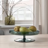 OMBONAD Piatto da portata, vetro grigio, 29 cm