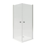 OPPEJEN / FOTINGEN Box doccia con 2 porte/piatto, 90x90x205 cm