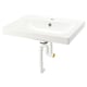 Opzione: ORRSJÖN Lavabo con sifone, bianco, 62x49 cm