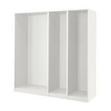 PAX 3 strutture per guardaroba, bianco, 200x58x201 cm