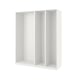 Opzione: PAX 3 strutture per guardaroba, bianco, 200x58x236 cm