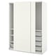 PAX / BERGSBO Guardaroba con ante scorrevoli, bianco/bianco, 150x66x201 cm