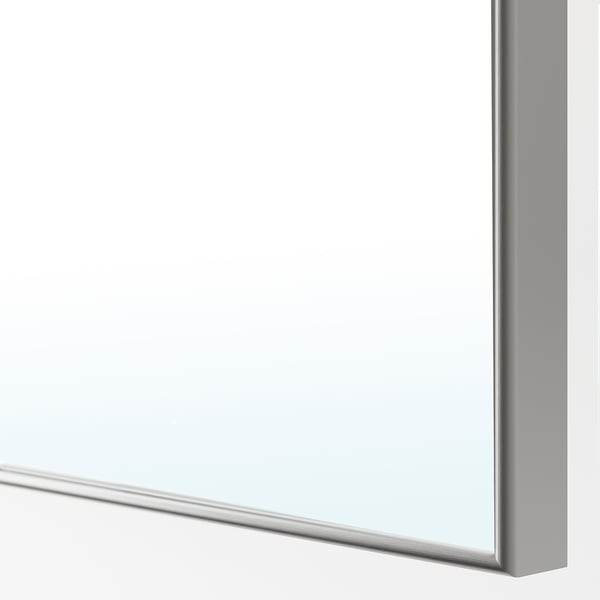 PAX / FARDAL/ÅHEIM Combinazione di guardaroba, bianco lucido/bianco vetro a specchio, 200x60x236 cm