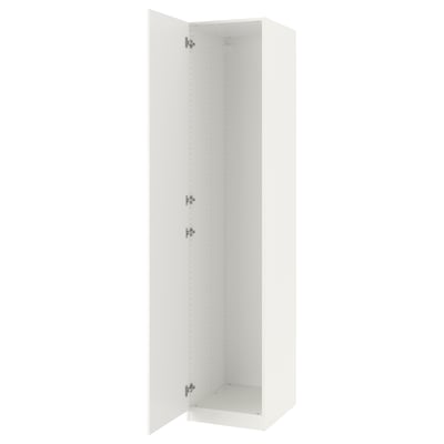 PAX / FARDAL Combinazione di guardaroba, bianco/lucido/bianco, 50x38x236 cm