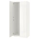 Opzione: PAX / FARDAL Combinazione di guardaroba, bianco/lucido/bianco, 100x60x236 cm