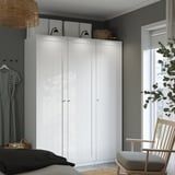 PAX / GULLABERG Combinazione di guardaroba, bianco/bianco, 150x60x201 cm