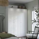 PAX / GULLABERG Combinazione di guardaroba, bianco/bianco, 150x60x201 cm