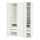 PAX / GULLABERG Combinazione di guardaroba, bianco/bianco, 150x60x236 cm