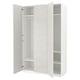 PAX / MISTUDDEN Combinazione di guardaroba, bianco/grigio fantasia, 150x60x236 cm