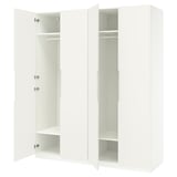 PAX / TONSTAD Combinazione di guardaroba, bianco/bianco sporco, 200x60x236 cm