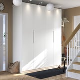 PAX / TONSTAD Combinazione di guardaroba, bianco/bianco sporco, 200x60x236 cm