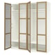PAX / TONSTAD Combinazione di guardaroba, bianco/impiallacciatura di rovere vetro, 200x60x236 cm