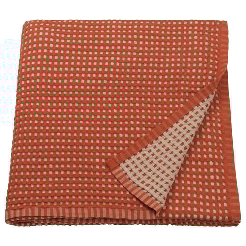 PELARTUJA Copriletto, rossiccio/beige, 230x250 cm