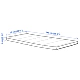 PELLEPLUTT Materasso in schiuma per lettino, 70x140x6 cm