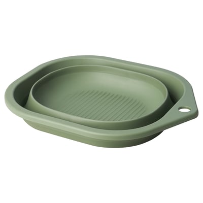 PEPPRIG Vaschetta, pieghevole/verde, 10 l