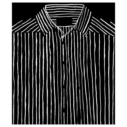 PJÄTTERYD Canvas, camicia a righe, 40x50 cm