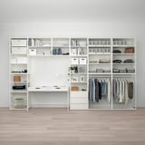 PLATSA Combinazione con 6 ante/3 cassetti, bianco/Fonnes bianco, 420x42x241 cm