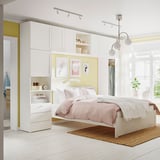 PLATSA Guardaroba con 8 ante e 3 cassetti, bianco/Fonnes Sannidal, 340x42x241 cm