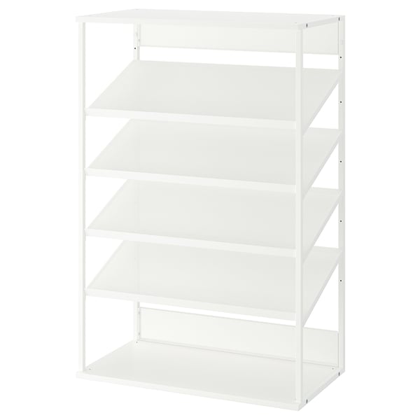 PLATSA Mobile a giorno per scarpe, bianco, 80x40x120 cm