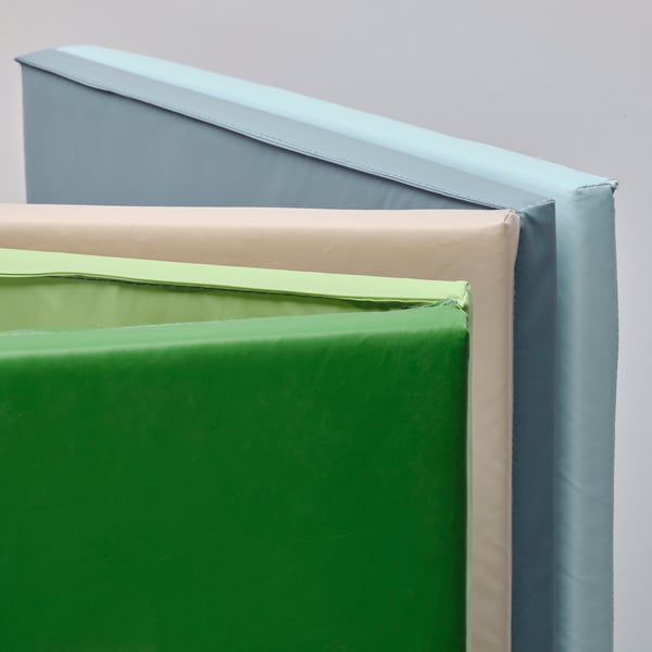 PLUFSIG Tappetino ginnastica pieghevole, blu/verde, 78x185 cm