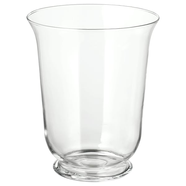 POMP Vaso/lanterna, vetro trasparente, 28 cm